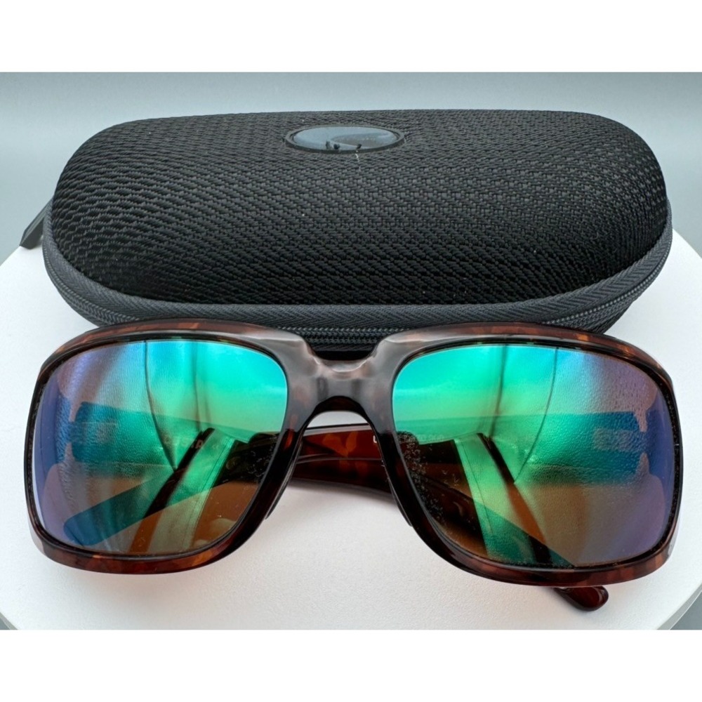 Costa Del Mar Isabela IB10 Sunglasses Tortoise Shell Amber Lens Oversized Womens